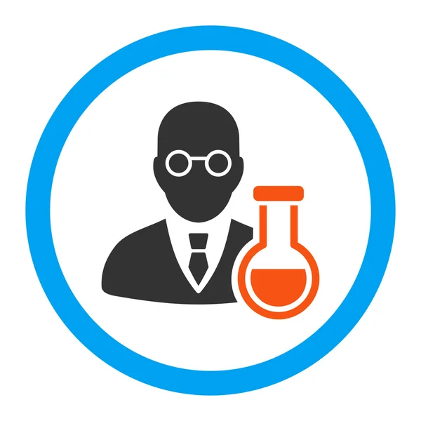 Chemist Rounded Vector Icon — Stock Vector