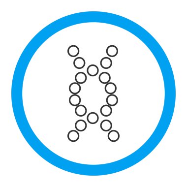 Genom yuvarlak vektör simgesi