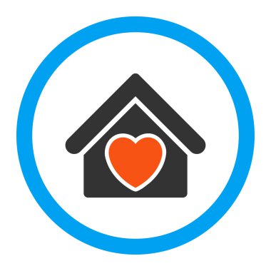 Darülaceze yuvarlak vektör simgesi