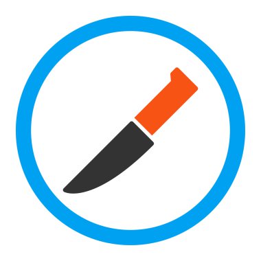 Bıçak yuvarlak vektör simgesi