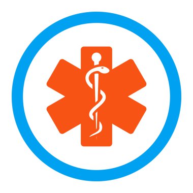 Hayat yuvarlak vektör yıldız simgesi