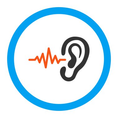 Yuvarlak vektör simge dinle