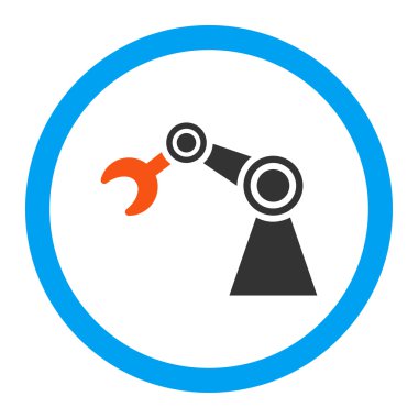 Manipülatör yuvarlak vektör simgesi