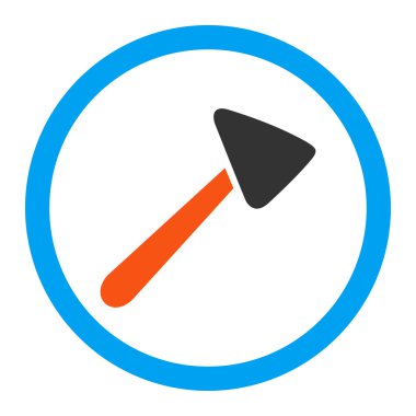 Nörolog çekiç yuvarlak vektör simgesi