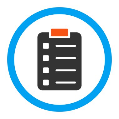 Pad Form yuvarlak vektör simgesi