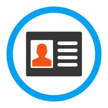 Hasta hesabı yuvarlak vektör simgesi