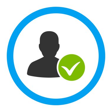 Hasta Ok yuvarlak vektör simgesi