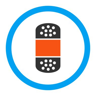 Yuvarlak vektör simge alçı