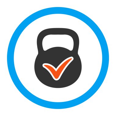 Geçerli yığın vektör simge yuvarlak