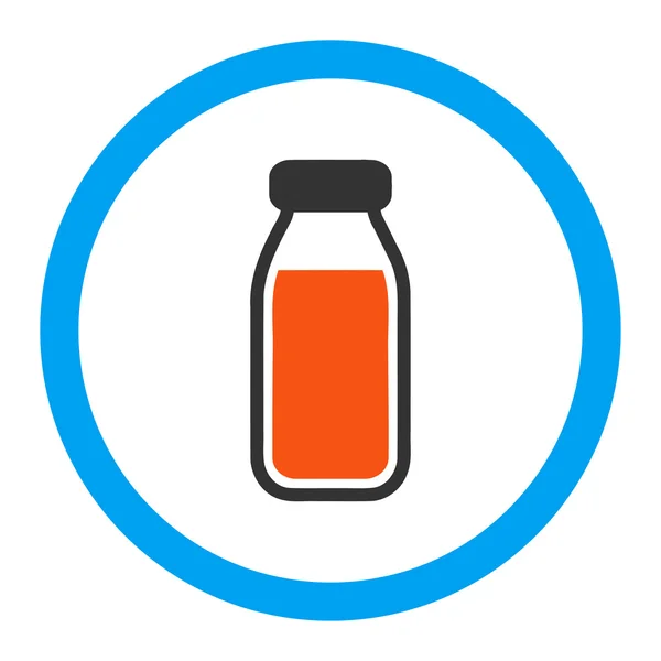 Volledige fles afgeronde Vector Icon — Stockvector