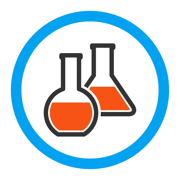 Frascos de vidro Ícone de vetor arredondado —  Vetores de Stock