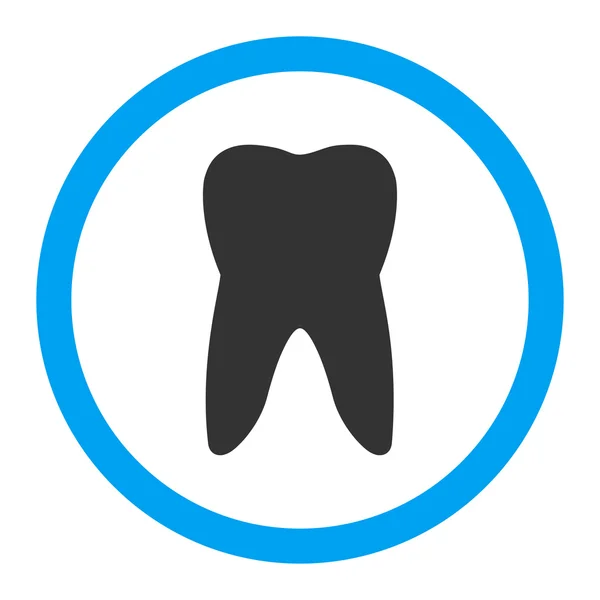 Tooth Rounded Vector Icon — Stock Vector