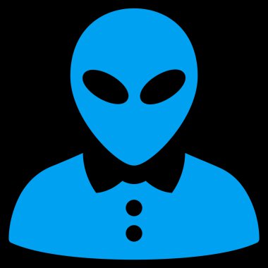 Yabancı kadın düz simgesi