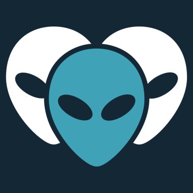 Ziyaretçi kafa düz simgesi