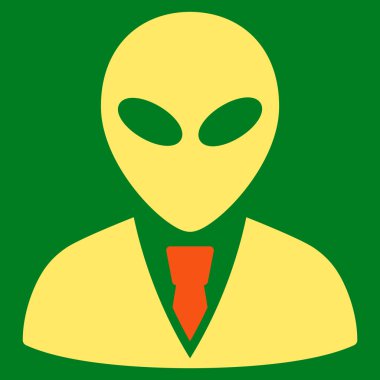 Uzaylı Yöneticisi düz simgesi