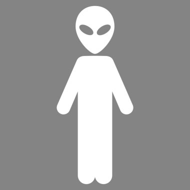 Uzaylı düz simgesi