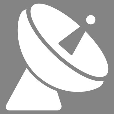 Radyo teleskop düz simgesi