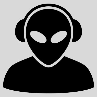 Yabancı operatör düz simgesi