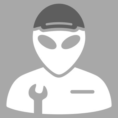 Yabancı asker düz simgesi