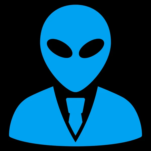 Alien Manager Flat pictogram — Stockfoto