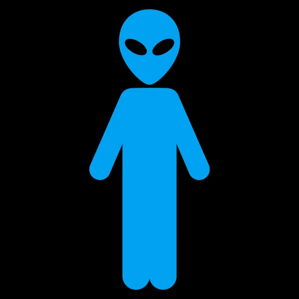 Alien Flat Icon — Stock Photo, Image