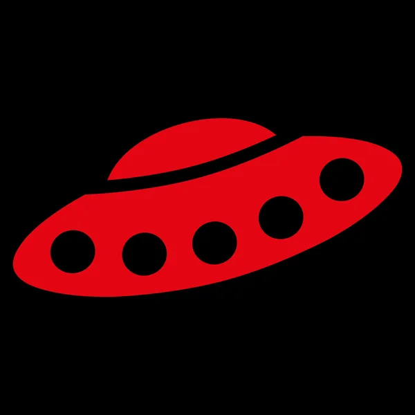 Vizitatori Navă spațială Icon plat — Fotografie, imagine de stoc
