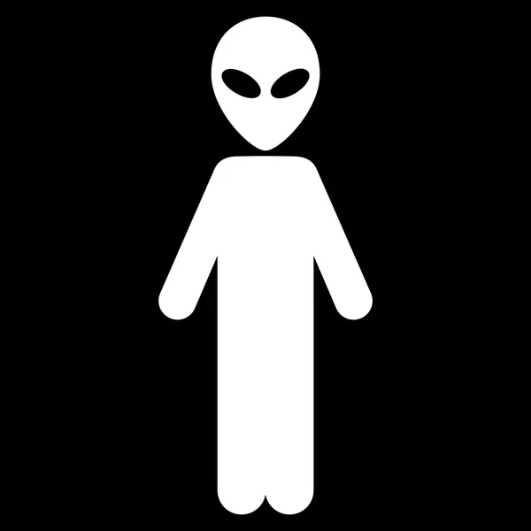 Alien Flat Icon — Stock Photo, Image