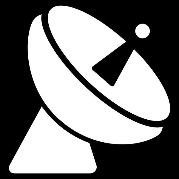 Radio Telescope platte pictogram — Stockfoto