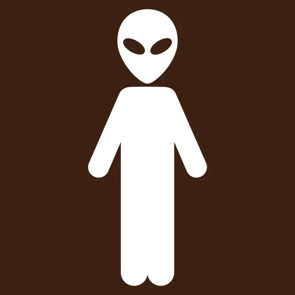 Icona piatta aliena — Foto Stock
