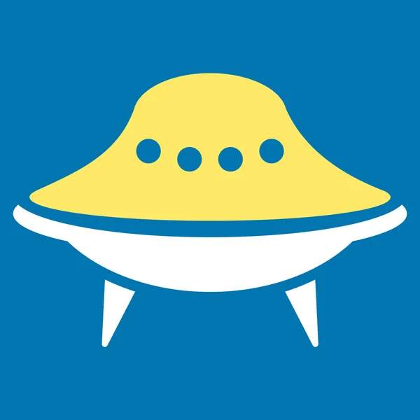 Alien Spaceship Flat Icon — Stock Photo, Image