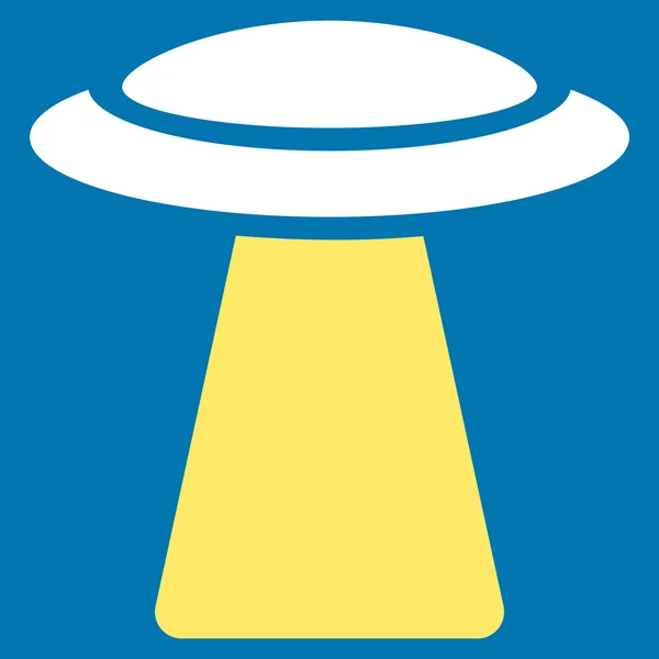Ufo가 레이 플랫 아이콘 — 스톡 사진