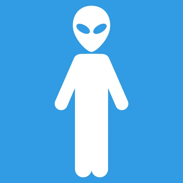 Alien Flat Icon — Stock Photo, Image