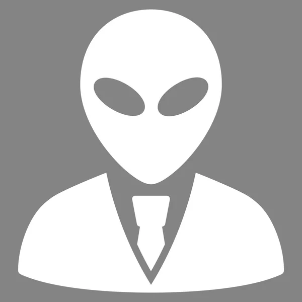 Alien Manager Flat pictogram — Stockfoto