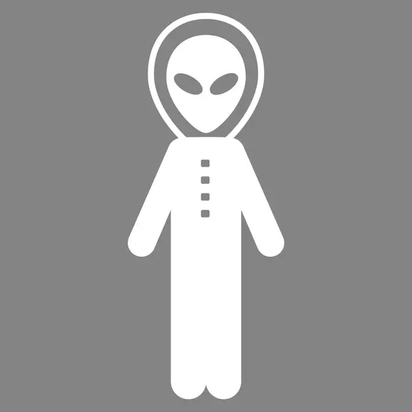 Uzaylı Skafandr düz simgesi — Stok fotoğraf