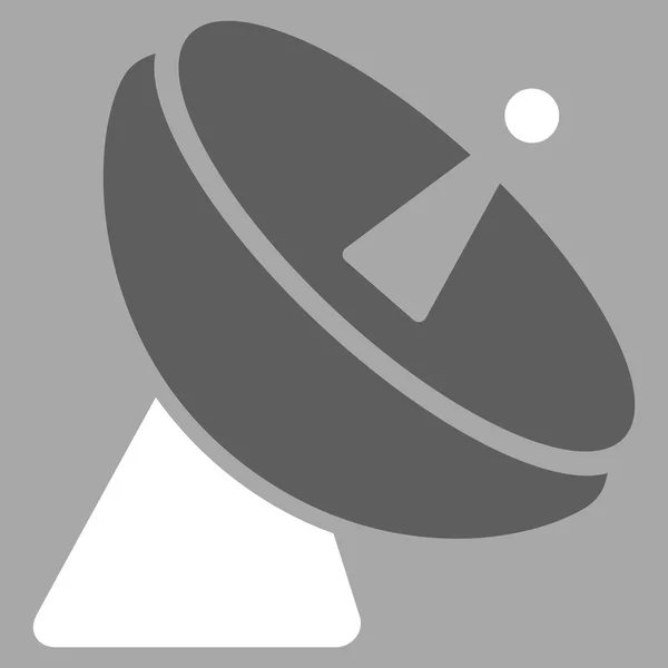 Радиотелескоп плоская икона — стоковое фото