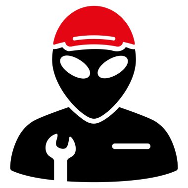 Yabancı asker düz simgesi