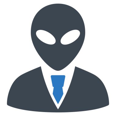 Uzaylı Yöneticisi düz simgesi