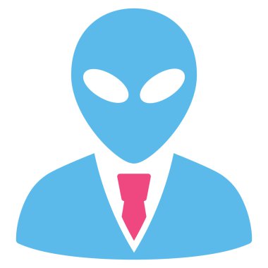 Uzaylı Yöneticisi düz simgesi