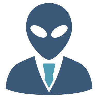 Uzaylı Yöneticisi düz simgesi