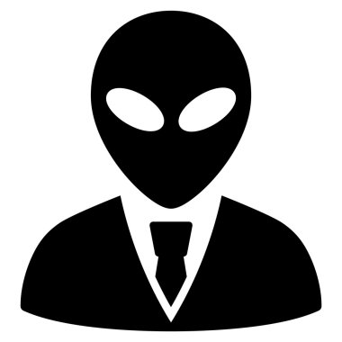 Uzaylı Yöneticisi düz simgesi