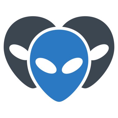 Ziyaretçi kafa düz simgesi