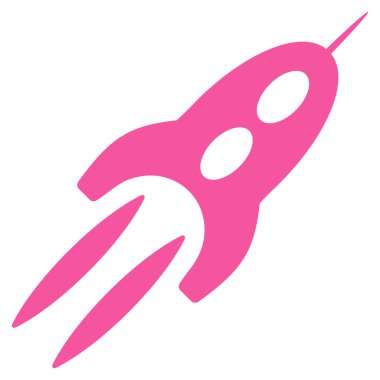 Yıldız gemisi düz simgesi