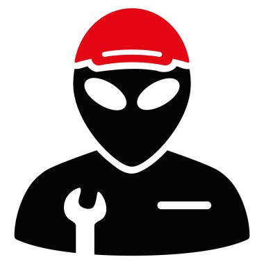 Yabancı asker düz simgesi