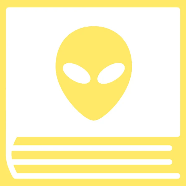 Ícone de catálogo plana alienígena — Fotografia de Stock