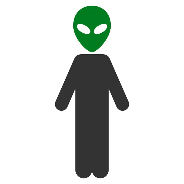 Alien Flat Icon — Stock Photo, Image
