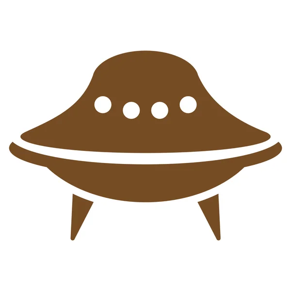 Alien Spaceship Flat Icon — Stock Photo, Image