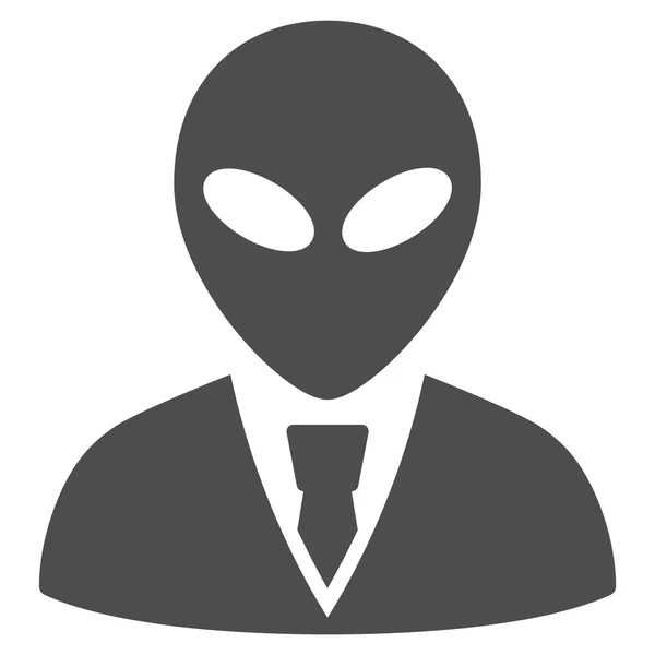 Alien Manager Flat pictogram — Stockfoto