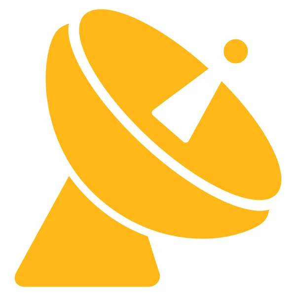Radioteleskop Flat ikonen — Stockfoto