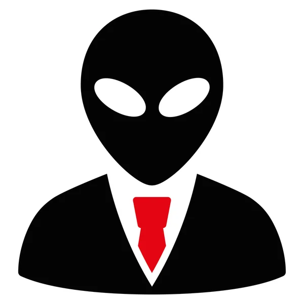 Alien Manager Apartamento Icono — Foto de Stock