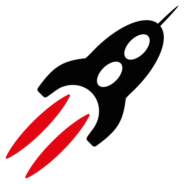 Starship Flat Icon — Stock Photo, Image